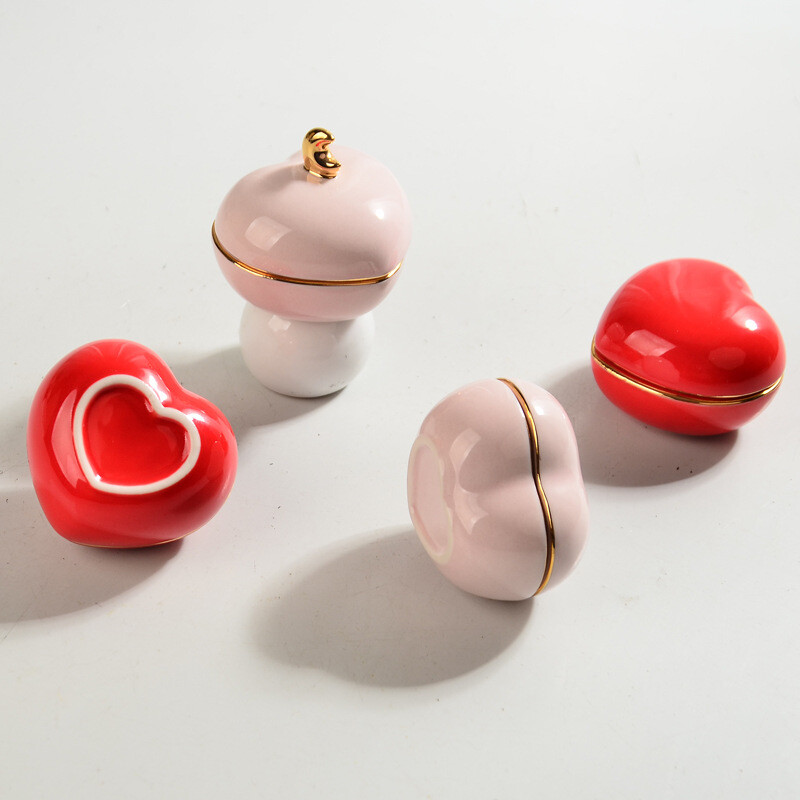 Urnă pentru animale de companie din ceramică, sicriu memorial pentru câine, sicriu funerar, capacitate de 13 ml, roșu, roz, sigilat, multifuncțional