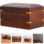 Naminių gyvūnėlių urna Senoviniai aksesuarai Namų apyvokos katės pelenai Urna Šuniukas Retro stiliaus Šuns Urna Mediena Mažas Šuns Urna Puikus šuo Pelenų Urna