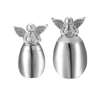 Μικρά αναμνηστικά Urns for Human Ashes Angel Wings Heart Mini από ανοξείδωτο ατσάλι Cremation Urns for Ashes Jewelry Dropship