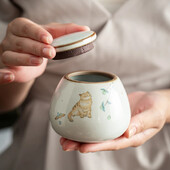 Ceramică Urnă de cenușă Incinerație sigilată Cenușă funerară Suvenire Animale mici Animale de companie Câine Pisică Memorială Adecvată Acasă Seminee Înmormântare