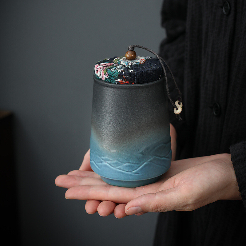 Urnă cu cenușă pentru animale de companie din ceramică treptată Suport pentru cenușă pentru incinerare Animal mic Papagal Păsări Funerar Sicriu memorial Urne de înmormântare în nișă