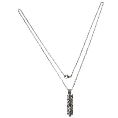 Cilindra urnas kaklarota pelniem sievietēm vīriešiem kremācijas rotaslietas piemiņas piemiņas cilvēka mājdzīvnieku pelnu kulons