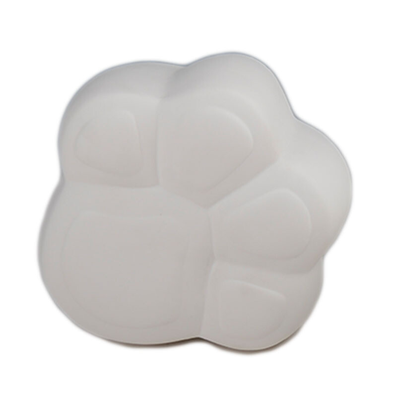 Urnă creativă pentru animale de companie, în formă de amprentă a labei de câine, pisică, material ceramic, borcan sigilat, cutie de depozitare pentru cenușă de animale de companie, alb simplu, 320 ml