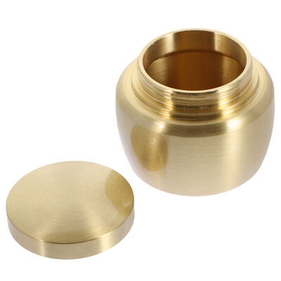 Emberi hamu urna hamvasztásos fémdoboz lezárt tároló magas fedeles füstölőpor mini doboz laza teás tégelyek kisállat kerek szuvenír