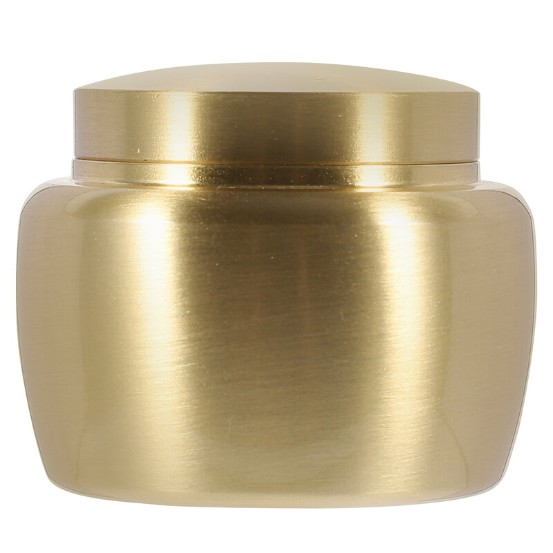 Emberi hamu urna hamvasztásos fémdoboz lezárt tároló magas fedeles füstölőpor mini doboz laza teás tégelyek kisállat kerek szuvenír