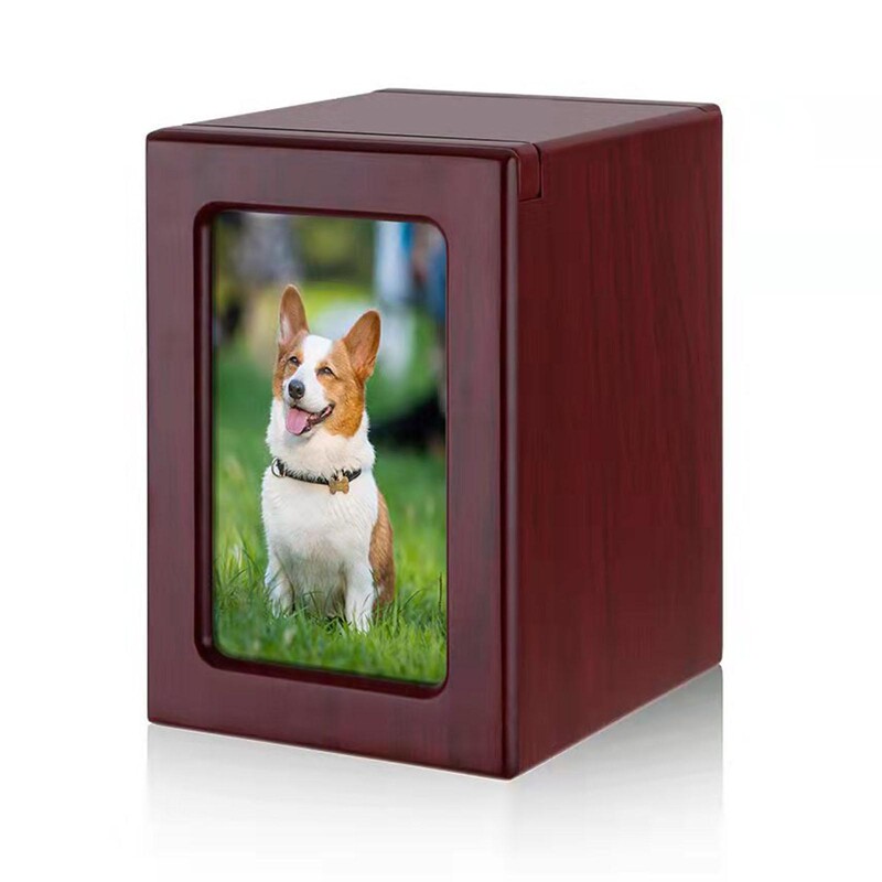 Urna za kremiranje kućnih ljubimaca Okvir za uspomenu s okvirom za fotografije Suveniri za uspomenu na psa za uspomenu na psa Spomen kutija za kućne ljubimce Urne za mačke Urne za kućne ljubimce Drvena urna