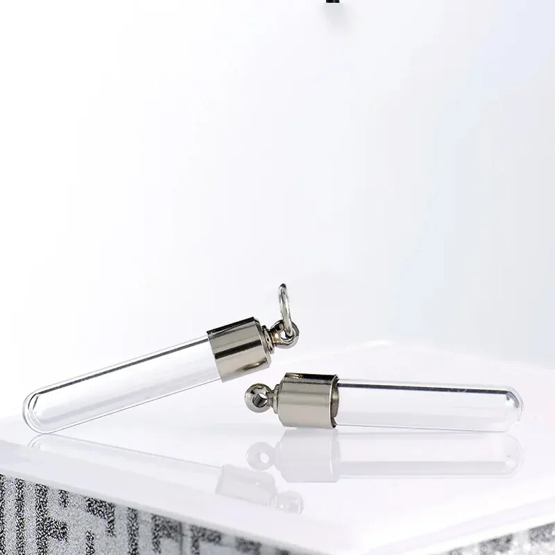 Rozsdamentes acél üveg hamvasztásos henger cső urna medál emlék nyaklánc hamutartó emlék hamvasztás ékszer kisállat urnák