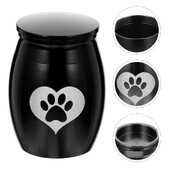 Įsimintina naminių gyvūnėlių urna Delikati kremavimo urna Puikaus rašto katės urnos gyvūnų reikmenys