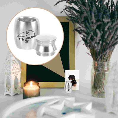 Mini naminių šunų urnos šunų katės paukščių pelės kremavimo pelenai urnos sandariai uždarytos laidotuvės šunims naminių gyvūnėlių suvenyrų stiklainis