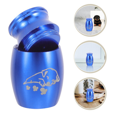 Mini naminių šunų urnos šunų katės paukščių pelės kremavimo pelenai urnos sandariai uždarytos laidotuvės šunims naminių gyvūnėlių suvenyrų stiklainis