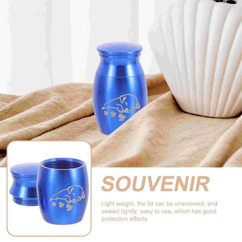 Mini naminių šunų urnos šunų katės paukščių pelės kremavimo pelenai urnos sandariai uždarytos laidotuvės šunims naminių gyvūnėlių suvenyrų stiklainis