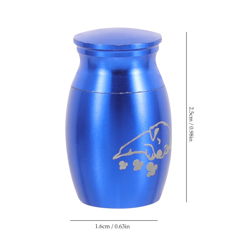 Mini naminių šunų urnos šunų katės paukščių pelės kremavimo pelenai urnos sandariai uždarytos laidotuvės šunims naminių gyvūnėlių suvenyrų stiklainis