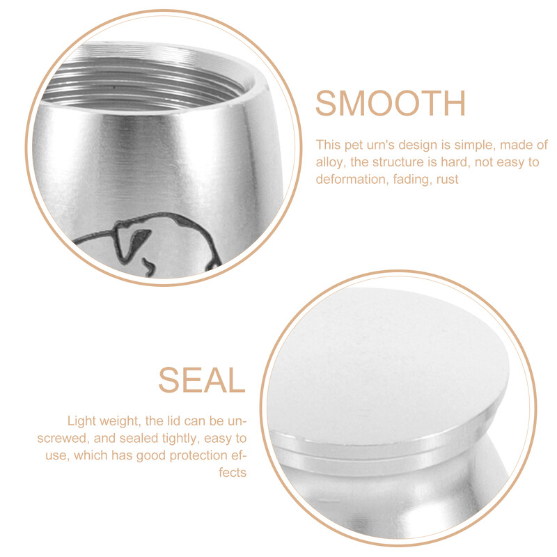 Mini naminių šunų urnos šunų katės paukščių pelės kremavimo pelenai urnos sandariai uždarytos laidotuvės šunims naminių gyvūnėlių suvenyrų stiklainis