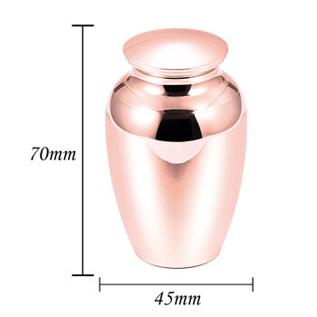 Pet Paw Print with Angel Wings Cermation Urns for Ashes for Pet Memorial Urn Μεταλλική θήκη στάχτης Rose Gold