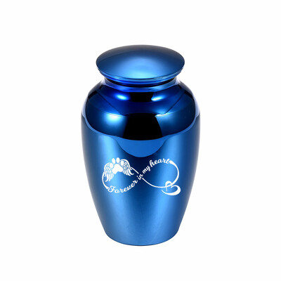 Urne de incinerare pentru cenușă pentru animale de companie Urnă memorială Suport metal pentru cenușă de aur roz