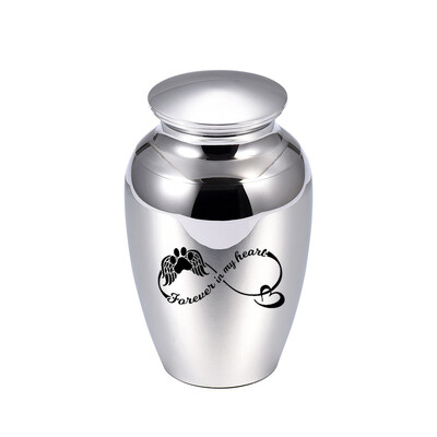 Urne de incinerare pentru cenușă pentru animale de companie Urnă memorială Suport metal pentru cenușă de aur roz