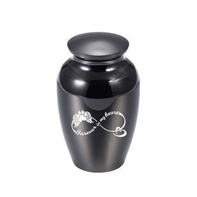 Urne de incinerare pentru cenușă pentru animale de companie Urnă memorială Suport metal pentru cenușă de aur roz