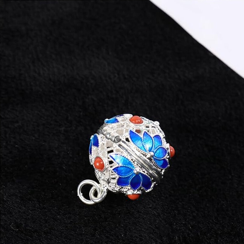 Bijuterii pentru incinerare Colier cu urne pentru cenușă Colier cu pandantiv cu medalion comemorativ în urne cu flori de epocă, suvenir pentru femei