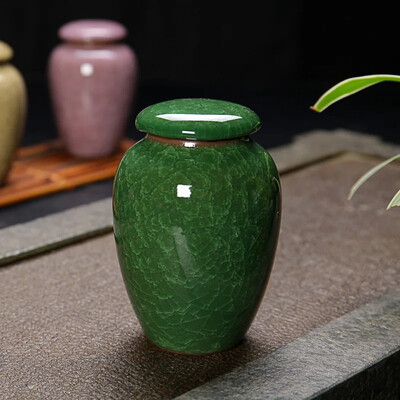 Urnă mică pentru animale de companie, pasăre, câine, urne pentru animale de companie, sicrie pentru animale de companie, vază funerară, cenușă de incinerare pentru pisici, pentru cenușă umană, ceramică pictată manual