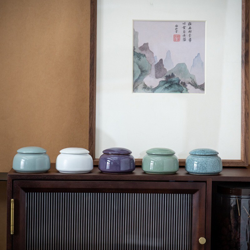 Mini ceramică Sicrie simple pentru animale de companie Cenușă Înmormântare Înmormântare Cremație Personalizare Animale mici Depozitare cenușă Memoriale umane