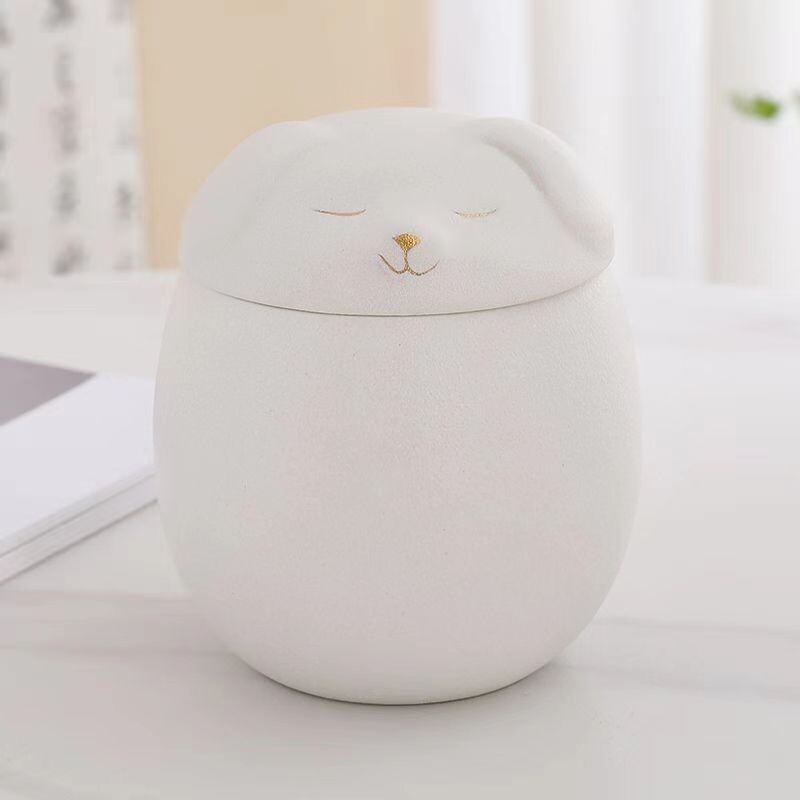 Urnă pentru câine de companie Cenușă în formă de câine Urne de incinerare Memorială Urne decorative negre realizate manual pentru funerar Urnă pentru câine Memorial