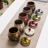 Urnă mică pentru animale de companie, pasăre, câine, urne pentru animale de companie, sicrie pentru animale de companie, vază funerară, cenușă de incinerare pentru pisici, pentru cenușă umană, ceramică pictată manual