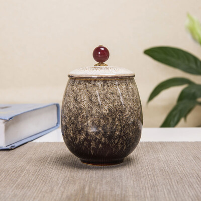 Urnă mică pentru animale de companie, pasăre, câine, urne pentru animale de companie, sicrie pentru animale de companie, vază funerară, cenușă de incinerare pentru pisici, pentru cenușă umană, ceramică pictată manual