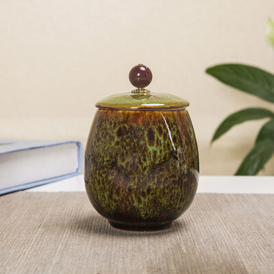 Urnă mică pentru animale de companie, pasăre, câine, urne pentru animale de companie, sicrie pentru animale de companie, vază funerară, cenușă de incinerare pentru pisici, pentru cenușă umană, ceramică pictată manual