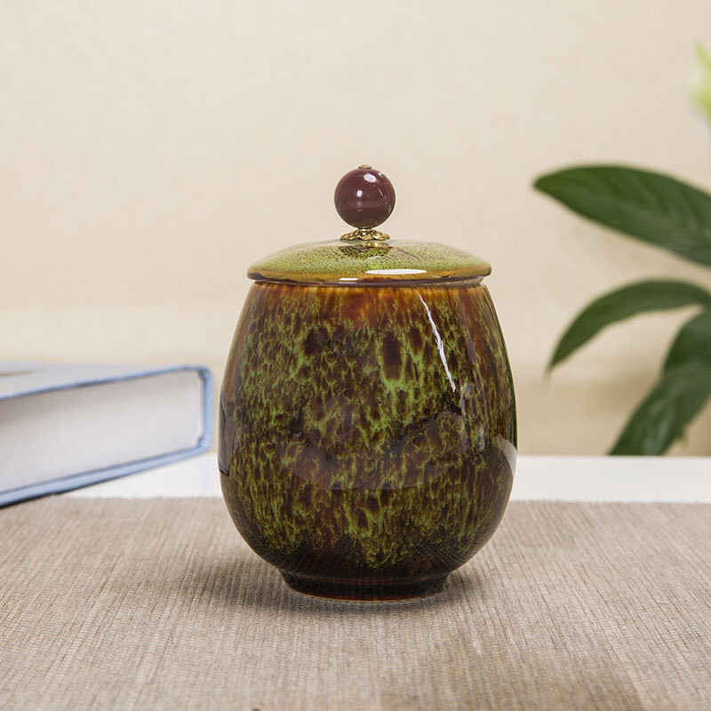 Urnă mică pentru animale de companie, pasăre, câine, urne pentru animale de companie, sicrie pentru animale de companie, vază funerară, cenușă de incinerare pentru pisici, pentru cenușă umană, ceramică pictată manual