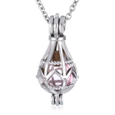 Colier cu urnă goală pentru cenușă Colier pentru incinerare pentru cenușă de câine de companie ajurata Urnă lacrimală medalion Urnă Cadouri memoriale pentru femei fete