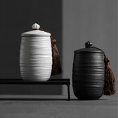 Juodos/baltos laidotuvių pelenų indelio urna žmonių kremavimui naminių gyvūnėlių pelenų laikiklis Keraminis atminimo dovanėlė Pal Pelenų urnos Karsto sandariklis laikymo indas