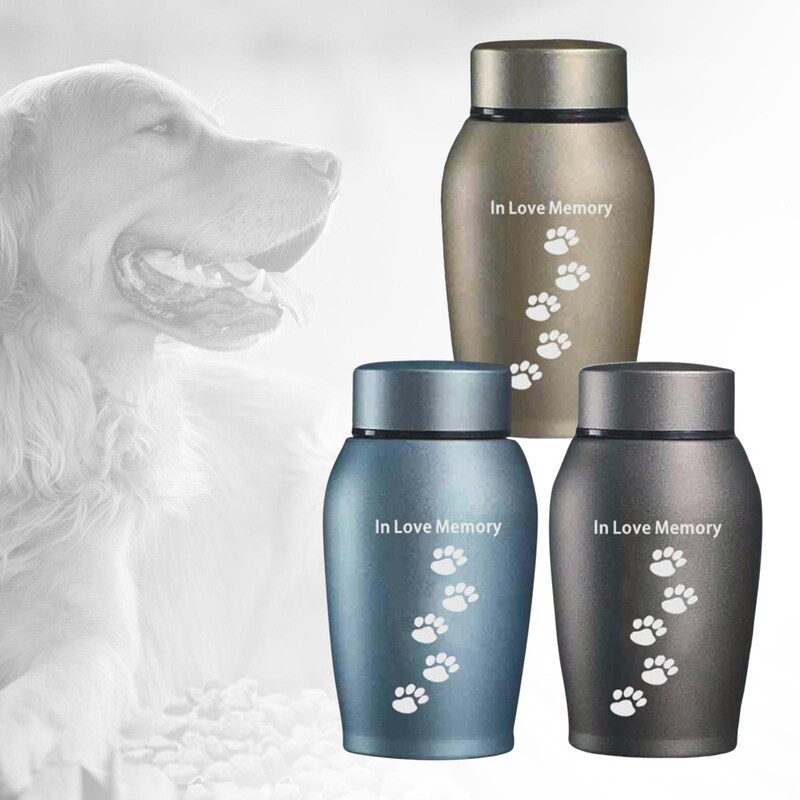 Urnă memorială pentru incinerare, cadou memorabil pentru animale de companie, cadou pentru înmormântare, pentru depozitare urne pentru incinerare Urne pentru animale de companie pentru câini, cenușa păstrează amintirile