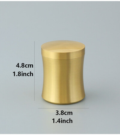 Urnă pentru animale de companie din alamă pură pentru cenușă Mini urnă funerară din alamă pentru depozitare sigilată pentru pisici, câini, articole pentru animale de companie.