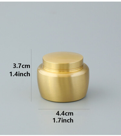 Urnă pentru animale de companie din alamă pură pentru cenușă Mini urnă funerară din alamă pentru depozitare sigilată pentru pisici, câini, articole pentru animale de companie.