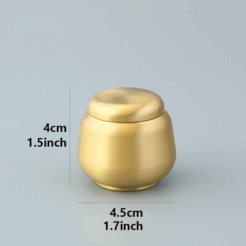 Urnă pentru animale de companie din alamă pură pentru cenușă Mini urnă funerară din alamă pentru depozitare sigilată pentru pisici, câini, articole pentru animale de companie.