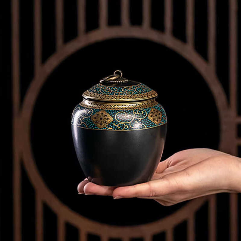 Apbedīšanas pelnu urna cilvēku kremēšanai Mājdzīvnieku pelnu turētājs Piemiņas biedru pelni Keramikas urnas zārks suņa kaķa putnu urna