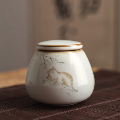 Urnă pentru cenușă de pisică - Urne de incinerare în formă de pisică - Urne decorative negre realizate manual pentru înmormântare, urnă pentru pisici, memorial pentru pisici