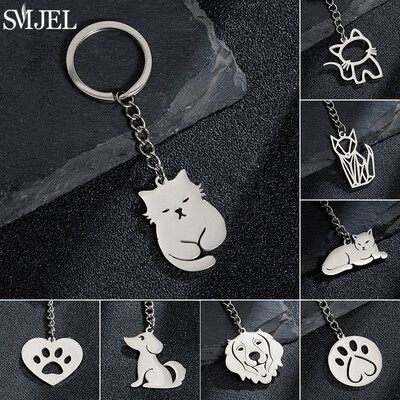 Cartoon Kitten Keychain Fashion Animal Keychain Creative Happy Cat μενταγιόν για γυναίκες Αξεσουάρ τσάντα τσάντας μπρελόκ αυτοκινήτου DIY Δώρο