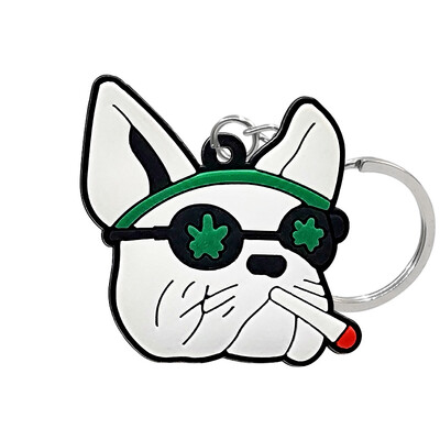 1vnt Juokingi šunys PVC raktų pakabukas vaikams Koki vokiečių aviganio raktų pakabukas Dovanų meškiukas samojedas raktų pakabukas rankinės priedai merginoms