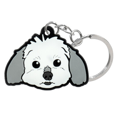 1vnt Juokingi šunys PVC raktų pakabukas vaikams Koki vokiečių aviganio raktų pakabukas Dovanų meškiukas samojedas raktų pakabukas rankinės priedai merginoms