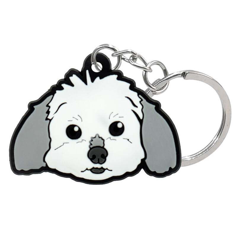1vnt Juokingi šunys PVC raktų pakabukas vaikams Koki vokiečių aviganio raktų pakabukas Dovanų meškiukas samojedas raktų pakabukas rankinės priedai merginoms