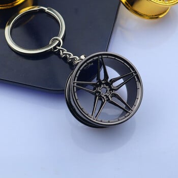 Creative Car Modified Metal Hub Key Chain Fashion Punk Mechanical Hub Κρεμαστό Κρεμαστό Τάση Μπρελόκ Χονδρική Δωρεάν αποστολή