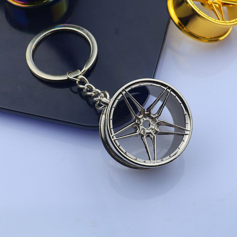 Creative auto modifitseeritud metallist rummuga võtmehoidja mood punk mehaaniline rummu ripats Trend võtmehoidja hulgimüük Tasuta kohaletoimetamine