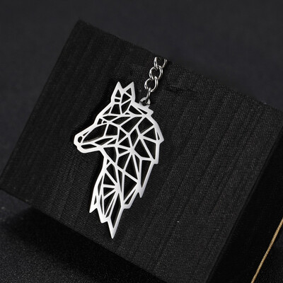 COOLTIME Wolf kulcstartó Róka Tigris Medve Állatfüggő Egyszarvú Nyúl rozsdamentes acél kulcstartó férfi autós kulcstartó ékszer ajándék 2024