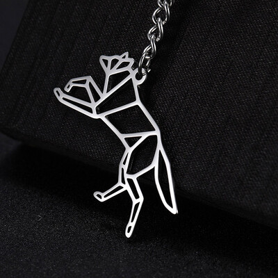 COOLTIME Wolf kulcstartó Róka Tigris Medve Állatfüggő Egyszarvú Nyúl rozsdamentes acél kulcstartó férfi autós kulcstartó ékszer ajándék 2024