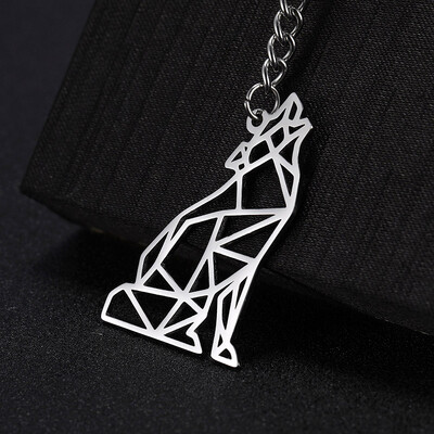 COOLTIME Wolf kulcstartó Róka Tigris Medve Állatfüggő Egyszarvú Nyúl rozsdamentes acél kulcstartó férfi autós kulcstartó ékszer ajándék 2024