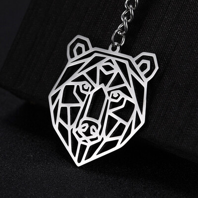 COOLTIME Wolf kulcstartó Róka Tigris Medve Állatfüggő Egyszarvú Nyúl rozsdamentes acél kulcstartó férfi autós kulcstartó ékszer ajándék 2024