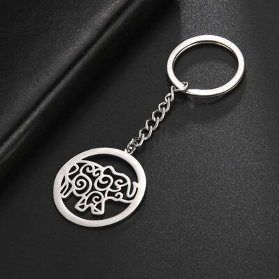 COOLTIME Wolf kulcstartó Róka Tigris Medve Állatfüggő Egyszarvú Nyúl rozsdamentes acél kulcstartó férfi autós kulcstartó ékszer ajándék 2024