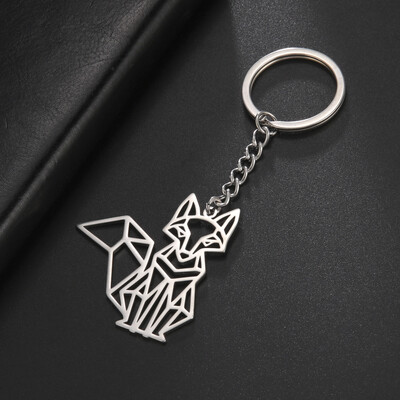 COOLTIME Wolf kulcstartó Róka Tigris Medve Állatfüggő Egyszarvú Nyúl rozsdamentes acél kulcstartó férfi autós kulcstartó ékszer ajándék 2024