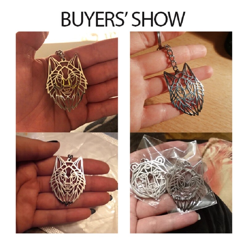 COOLTIME Wolf kulcstartó Róka Tigris Medve Állatfüggő Egyszarvú Nyúl rozsdamentes acél kulcstartó férfi autós kulcstartó ékszer ajándék ﻿2024